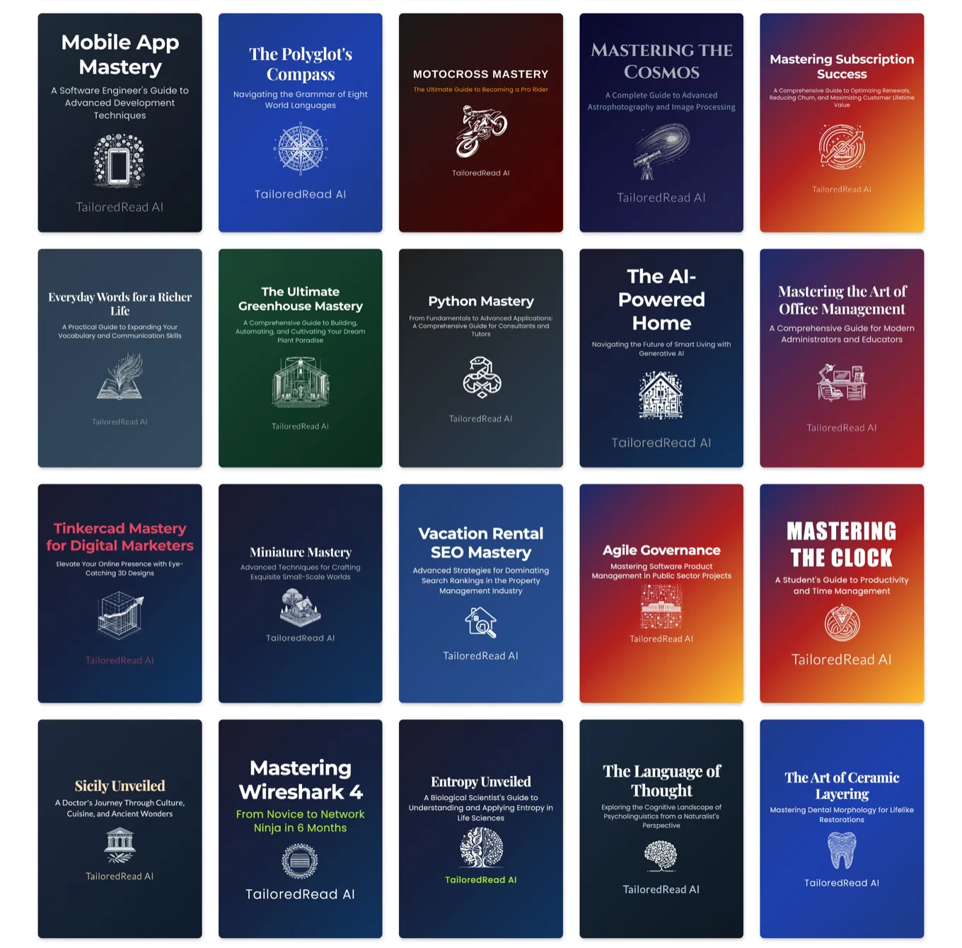 Explore books on TailoredRead